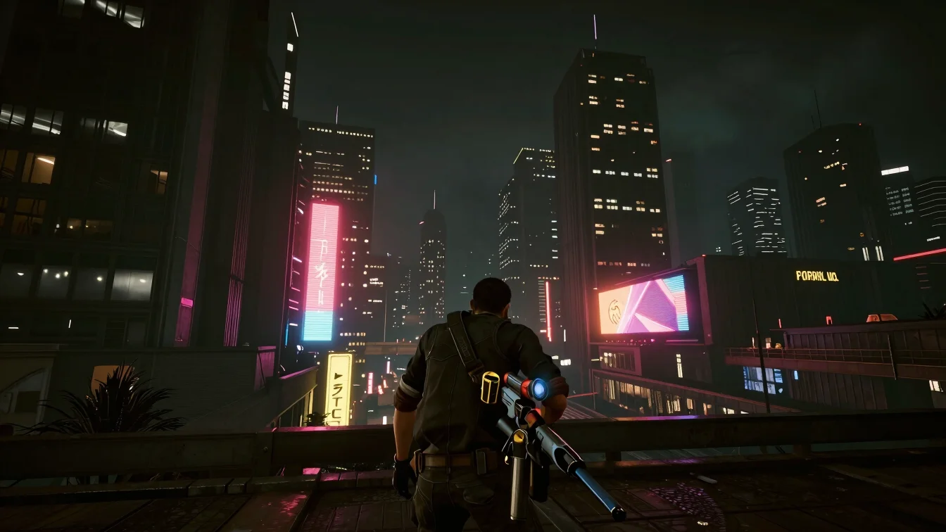 Dynamic in-game screenshot from Cyberpunk 2077 Phantom Liberty, n